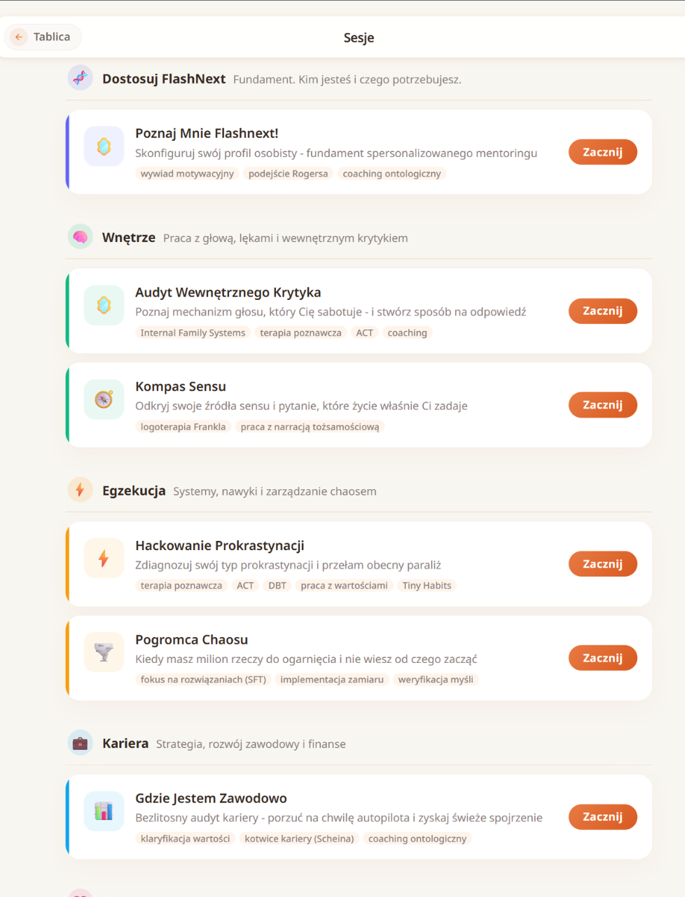 Session List